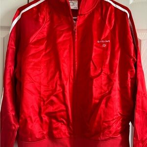 Aerie Red Bomber Jacket